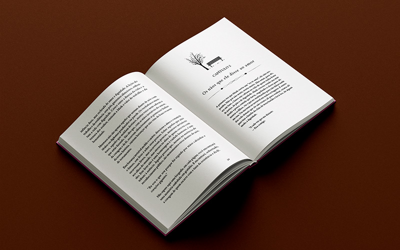 Mockup de diagramação — texto corrido